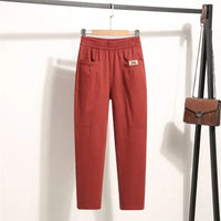 Marelise™ Hose Mit Großen Taschen und Verstellbarem Bund in Rot