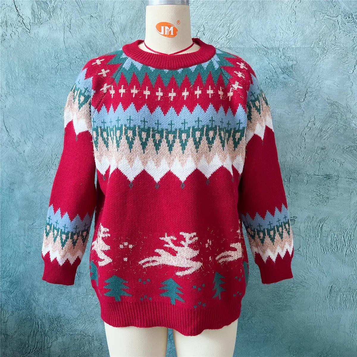 Pilar- Weihnachtspullover mit Raglanärmeln für Damen