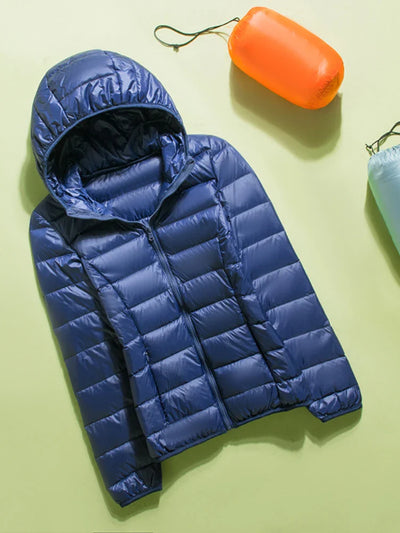 Amber - Outdoor Daunenjacke mit Kapuze für Damen