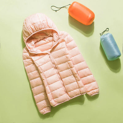 Amber - Outdoor Daunenjacke mit Kapuze für Damen