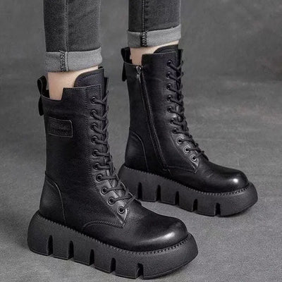Hesrie | Damenstiefel mit dicker Sohle