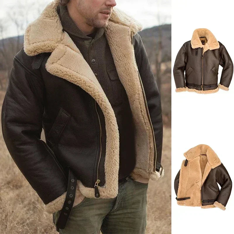 Naoise- Leder Bomberjacke für Herren