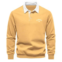 Aron | Golf Polo Pullover in Gelb