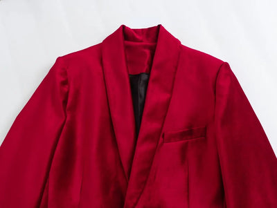 Sylvia - Anzugjacke aus Samt mit schmaler Passform für Frauen