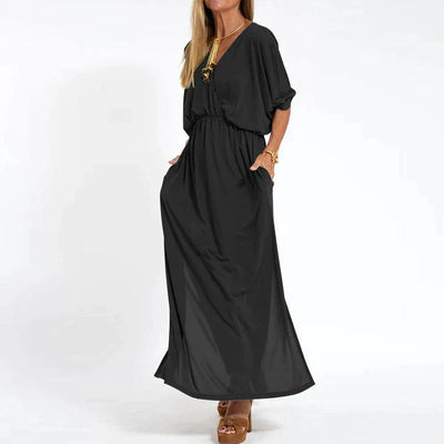 Vintagie | Vintage-Kleid mit hohem Taillen-Seitenschlitz