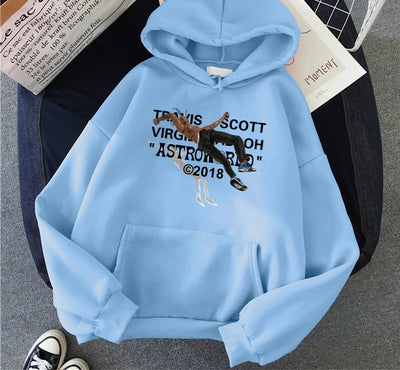 Athen- Bedruckter Baumwoll-Hoodie für Damen