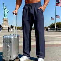Johan™ Premium-Strickhose mit elastischem Bund und verstellbarem Kordelzug in Dunkelblau