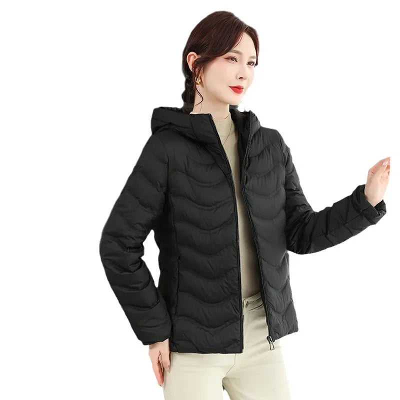 Donnelly- Leichte Damen Daunenjacke mit Kapuze