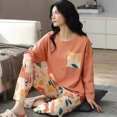 Ava - Langarm-Top und Pyjama für Damen