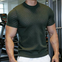 Kryon™-T-Shirt mit Schweißhemmender Dry-Technologie und Muscle-Fit-Schnitt in Grün