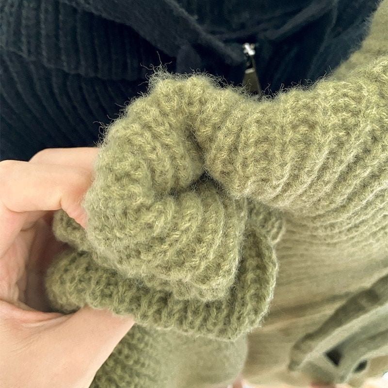 Ditte - Strickpulli mit Kapuze und Reißverschluss für Frauen