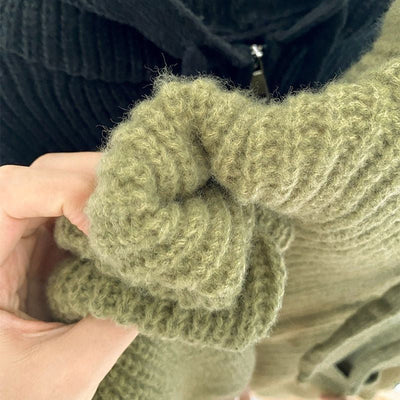 Ditte - Strickpulli mit Kapuze und Reißverschluss für Frauen