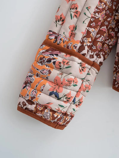 Giselo | Wintermantel mit Blumenmuster