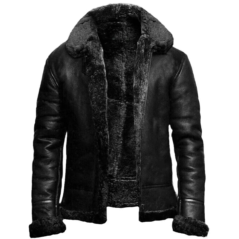 Rivi | Warme Leder-Winterjacke