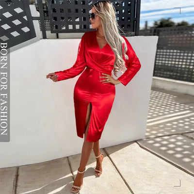 Gerda - Sinnliches Partykleid mit seidigem Glanz für Damen