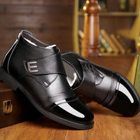 Norvick™ Herrenstiefel mit Warmem Futter und Verstärkter Struktur / Stabilität, Wärme und Lässige Eleganz in Schwarz