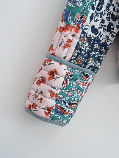 Giselo | Wintermantel mit Blumenmuster