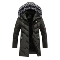 George™ I Stilvoller warmer Wintermantel in Schwarz