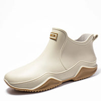 Herren Regenstiefel mit rutschfester Sohle in Beige