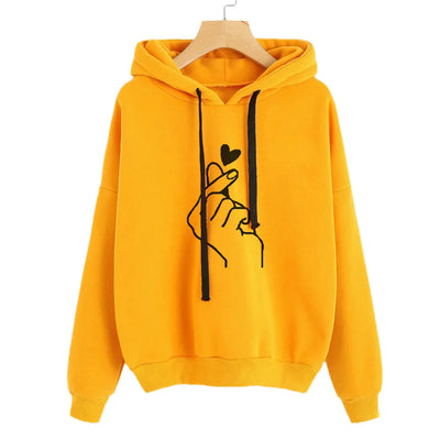 Quin- Langarm Hoodie Sweatshirt für Damen