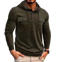 Westbrook™ Hoodie Mit Verstellbarer Kapuze und Fronttaschen in Armeegrün