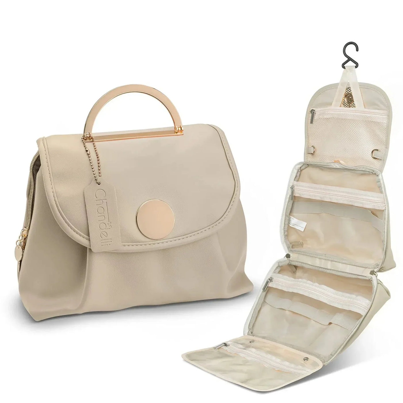 Fudus - Leder hängende Kosmetiktasche für Reisen