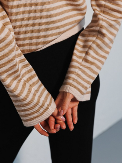 Onnie | Gestreifter Strickpullover