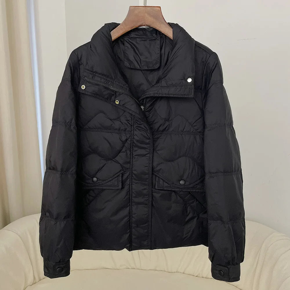 Bertine- Winterjacke mit Stehkragen für Damen