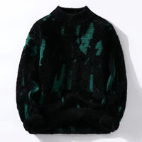 RILEY -Winterdesign-kunstpullover in Schwarz