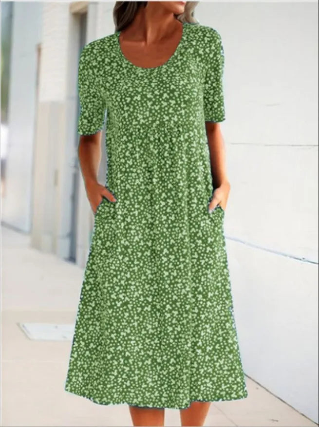 Valerie - Sommerliches Damenkleid mit Blumenprint und entspanntem Schnitt