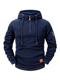 Mason | Sportive Zip-Hoodie in Marineblau