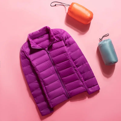 Amber - Outdoor Daunenjacke mit Kapuze für Damen