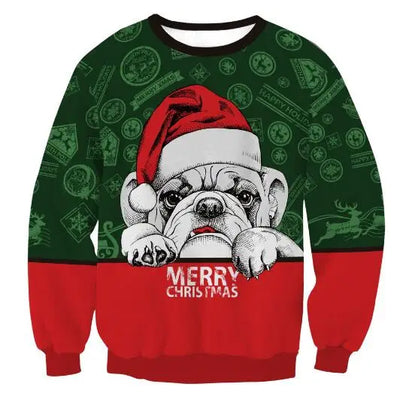 Renate - Warmer Pullover mit 3D Lustiger Feiertag Weihnachtsfeier Bedruckt für Männer und Frauen