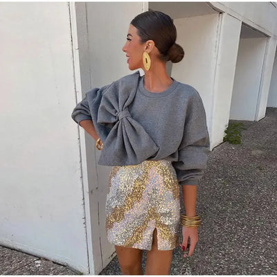 Hilde | Phantasievoller Band-Pullover
