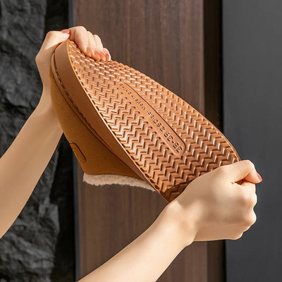 Bamboo | Sandalen mit Rutschfester Sohle und Warmem Innenfutter für Winter