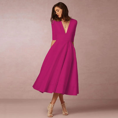 Glamour | Midi Abendkleid für Damen – Elegant und Zeitlos
