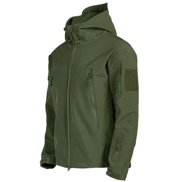 Herren Warme Dicke Softshelljacke mit Reißverschlüssen | Ideal für den Winter