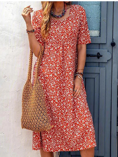 Valerie - Sommerliches Damenkleid mit Blumenprint und entspanntem Schnitt