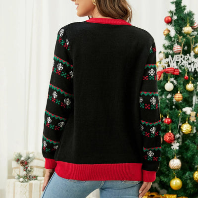 Marisol- Weihnachtspullover mit Rundhalsausschnitt für Damen