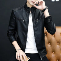 Darkmont™ Jacke Aus Premium-Kunstleder Mit Modernem Design in Schwarz