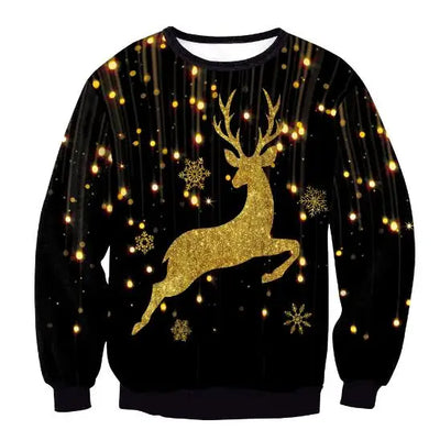 Renate - Warmer Pullover mit 3D Lustiger Feiertag Weihnachtsfeier Bedruckt für Männer und Frauen
