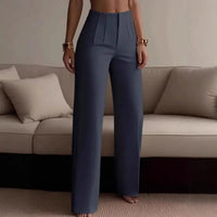 Monvera™ Hose Aus Premium-Alfaiataria Mit Geformter Hoher Taille in Grau