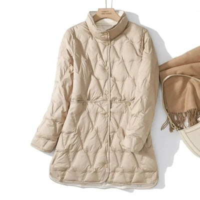 Enrika- Damen Wende-Dünne Steppjacke