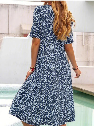 Valerie - Sommerliches Damenkleid mit Blumenprint und entspanntem Schnitt