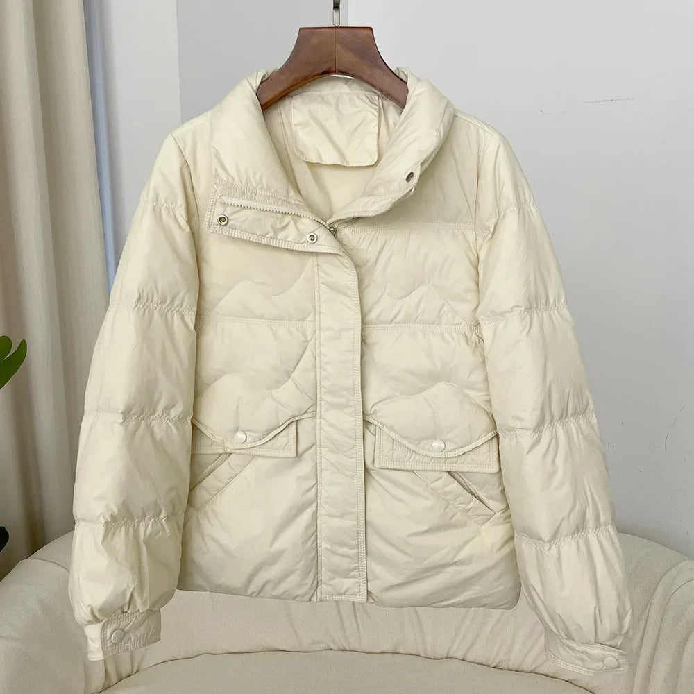 Bertine- Winterjacke mit Stehkragen für Damen