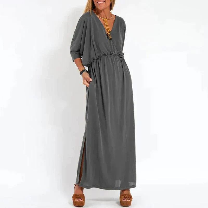 Vintagie | Vintage-Kleid mit hohem Taillen-Seitenschlitz