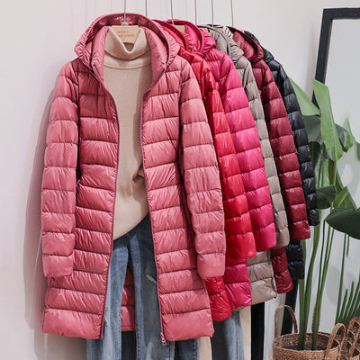 Stilvolle lange Winter Daunenparka für Damen | Ideal für den Winter