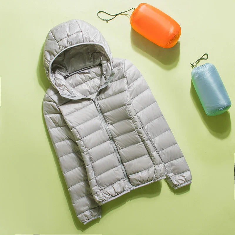 Amber - Outdoor Daunenjacke mit Kapuze für Damen