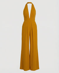 Aurore | Damen Lang Jumpsuit Elegant Festlich Modern Abend Business in Gelb