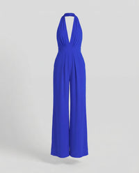 Aurore | Damen Lang Jumpsuit Elegant Festlich Modern Abend Business in Blau